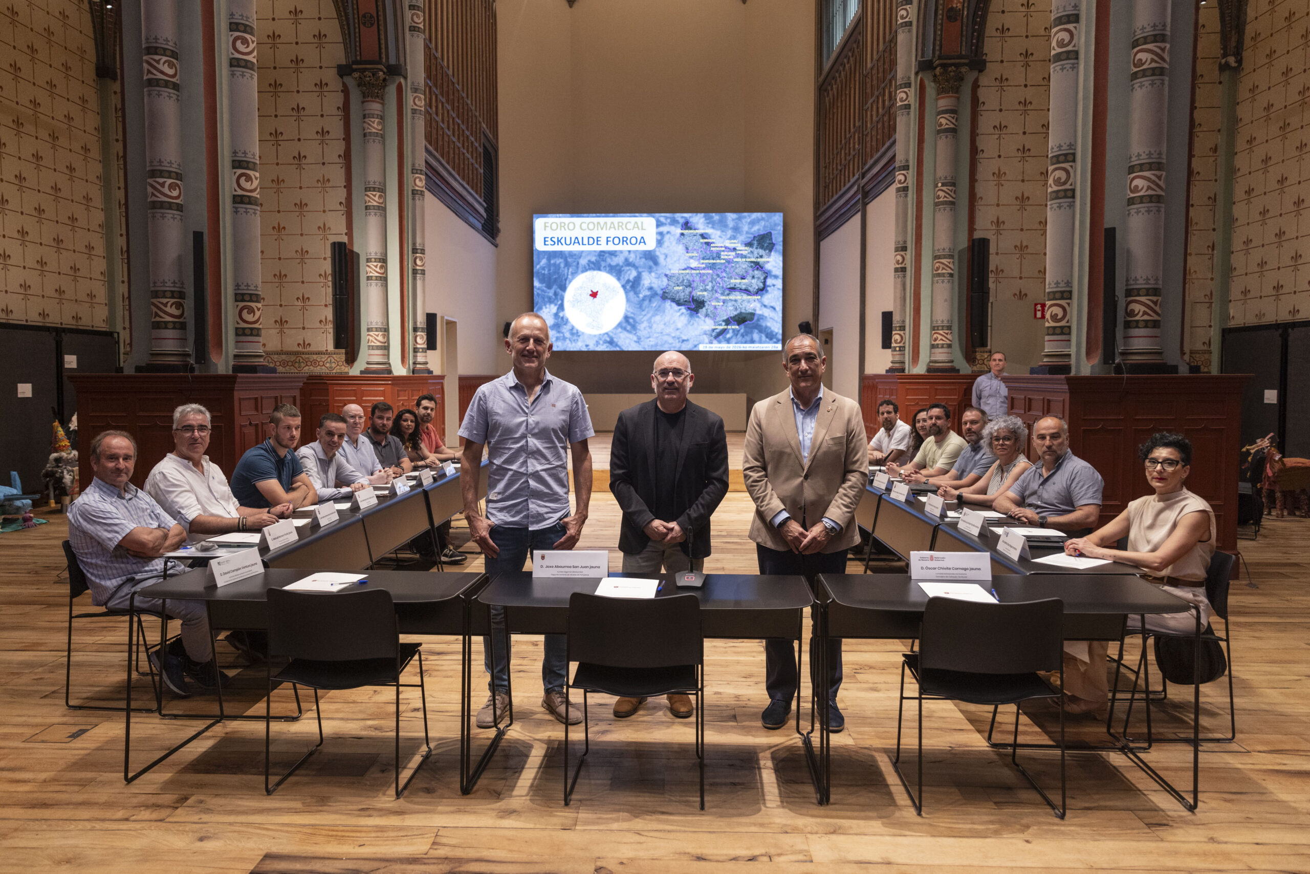 17 ayuntamientos de la Comarca, el Gobierno de Navarra y la Mancomunidad impulsan un protocolo para colaborar en la planificación del territorio y sus servicios.